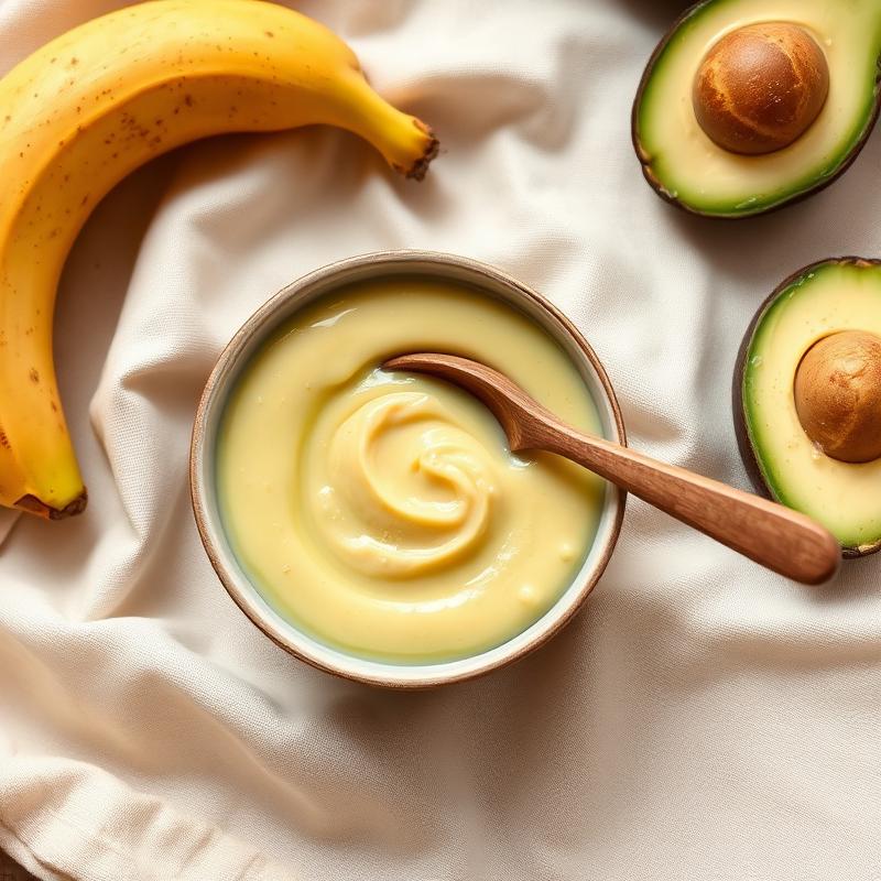 Creme de banana com abacate